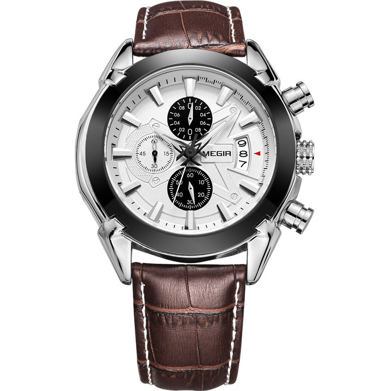 Megir Multifunctional Quartz Chronograph